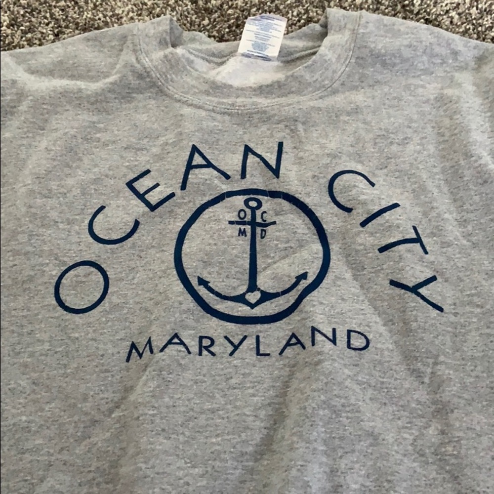 Ocean City Maryland crew neck sweat shirt.